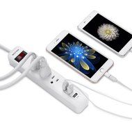 Bestten Multi-Functional Charging Station Tower: 6-Outlet Surge Protector with 4 USB Charging Ports (4.2A Total... N10