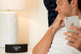 iHome Bluetooth Compact Stereo Dual Alarm Clock Radio with Large Easy to Read Backlit Display N6