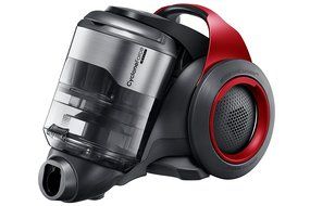 Samsung MotionSync Bagless Canister Vacuum with Power Brush - Refined Wine N5