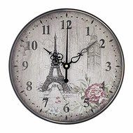 Eiffel tower large decorative wall clock absolutely silent bedroom wall clocks vintage wall watches home decor N3