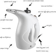 Qualitus Handheld Steam Cleaner with Dust and Hair Brush Attachment N7