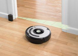 iRobot 560 Roomba Vacuuming Robot, Black and Silver N3