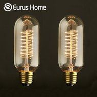 Eurus Vintage Antique Spiral Filament Bulb 40w, Edison Style T14 (1 Pack) N2