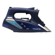Temperature Control System, Steam Focus Iron, with 400-Hole Stainless Steel Soleplate, Blue N4