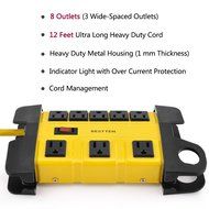 Bestten 10 Outlet All-In-One Surge Protector Power Center with 2 USB Ports (3.1A Total) and Phone / Ethernet /... N5