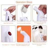 NOSIVA Portable Handheld Fabric Steamer (138 ml), White N9