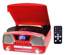 TechPlay ODC35 TR, 3 Spead turntable, programmable MP3 CD player, USB/SD, radio &amp; remote control N7
