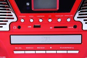 TechPlay ODC35 TR, 3 Spead turntable, programmable MP3 CD player, USB/SD, radio &amp; remote control N8