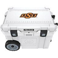 New PELICAN CC-19335-45QWT Oklahoma State University Cowboys Elite Wheeled Cooler