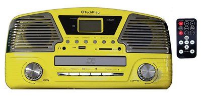 TechPlay ODC35 TR, 3 Spead turntable, programmable MP3 CD player, USB/SD, radio &amp; remote control N10