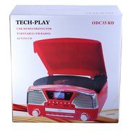 TechPlay ODC35 TR, 3 Spead turntable, programmable MP3 CD player, USB/SD, radio &amp; remote control N11