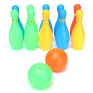[Free Shipping] 10pcs Set Child Baby Girl Boy Toddler Funny Colorful Bowling Game Toy Two Balls Gift // 10pcs... N3