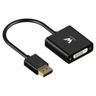 DP to DVI Adapter, WOLLZ Gold-Plated Heavy-Duty DisplayPort to DVI Converter Cable Male to Female for HDTV Monitor... N4