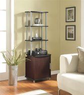 Altra Carson Audio Stand, Cherry/Black N6