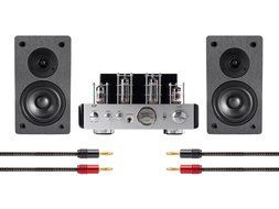 Monoprice 113807 Stereo Tube Amp System with Bluetooth &amp; Speakers N5