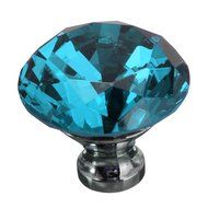 KINGSO 10pcs Crystal Glass Cupboard Wardrobe Knob Door Cabinet Drawer Pull Handle 40mm N18