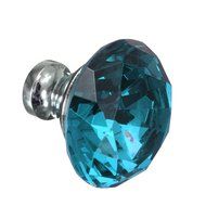 KINGSO 10pcs Crystal Glass Cupboard Wardrobe Knob Door Cabinet Drawer Pull Handle 40mm N20