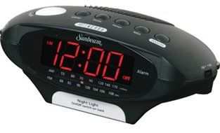 Sunbeam AM/FM Clock Radio w/ Night Light-89020