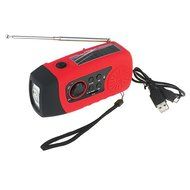 iMinker Portable Emergency Solar Hand Crank Self Powered FM Radio with [2000mAh] USB Power Bank, LED Flashlight... N4