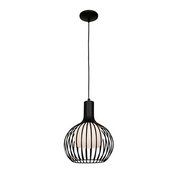 Access Lighting 23436-BL Chuki One Light 12-Inch Diameter Pendant with Opal Glass Shade, Black Finish by Access...
