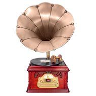Pyle PTCDCS32BT Retro Vintage Classic Bluetooth Turntable Phonograph Gramophone Record Player, Vinyl-To-MP3 Recording N10