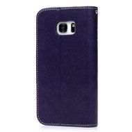 Badalink Galaxy S7 Edge Wallet Case 9 Card Slots Plastic Mirror Hand Strap Stand Feature Embossed PU Leather Flip... N37