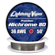 Genuine Lightning Vapes 36 AWG Nichrome 80 Wire 500' N2