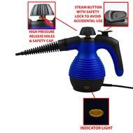 Handheld Multi-Purpose Pressurized Steam Cleaner with Safety Lock and Sanitizing System with FREE Attachments.... N4