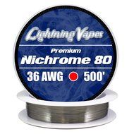 Genuine Lightning Vapes 36 AWG Nichrome 80 Wire 500' N3