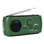 TIVDIO RD-323 Emergency Radio with AM FM Solar Hand Crank Dynamo Self Powered LED Flashlight Smart Phone Charger... N7