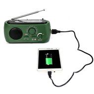 TIVDIO RD-323 Emergency Radio with AM FM Solar Hand Crank Dynamo Self Powered LED Flashlight Smart Phone Charger... N9