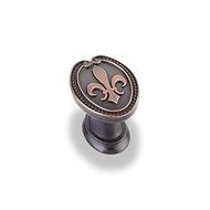 Bienville Fleur-de-lis Knob w Screw (Set of 10) by Jeffrey Alexander