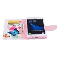 Galaxy J3 Pro Case,Galaxy J3 Pro Cover,ikasus Colorful Painted PU Leather Flip Wallet Pouch Stand Credit Card... N18
