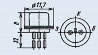 GT308V (1T308V) analogue AF109 Germanium Transistor USSR 20V 50 pcs