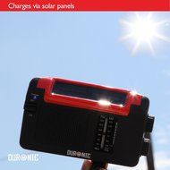 Duronic Hybrid Hand crank, self-powered, Solar AM/FM Radio with USB charger cable - Perfect for Walking, Hiking... N7