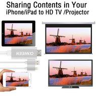 COWEEN Lightning to HDMI Screen Mirroring Cable 1080P MHL to HDMI Airplay HDTV Adapter&nbsp;for iPhone6/6s/6 plus/5... N4