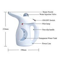 Portable Garment Steamer, Mini Handheld Textile and Fabric Steamer Handy Vapor Steamer Compact Travel Fast Heat-up... N9
