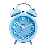 Vintage bedside Twin Bell Alarm Clock With Loud Alarm and Nightlight B