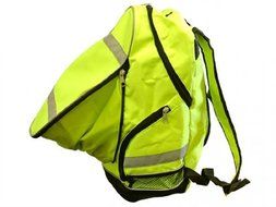HI VIZ VIS VISIBILITY REFLECTIVE RUNNER CYCLIST BACKPACK LAPTOP RUCKSACK BAG NEW by Scan