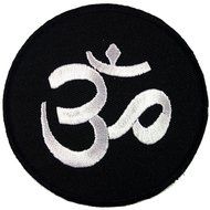 Aum Om Infinity Hindu Hinduism Yoga Indian Trance Applique Iron-on Patch for Collection with By Botan N2