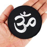 Aum Om Infinity Hindu Hinduism Yoga Indian Trance Applique Iron-on Patch for Collection with By Botan N3