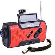 iRonsnow IS-090 Solar Hand Crank AM/FM/NOAA/WB Weather Radio, Self-Powered Dynamo 2000mAh Emergency Power Bank... N9