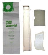 Sebo X, G Series, Windsor Sensor Series Upright Vacuum Cleaner Bags &amp; Filter Supply Kit. Includes (10) Premium...