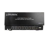 J-Tech Digital(Receiver Only) Hdmi Extender Over Tcp/ip Ethernet/over Single Cat5e/cat6 Cable 1080p with IR Remote... N6