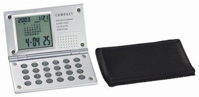 Metal Calendar With Alarm Desk Clock N2