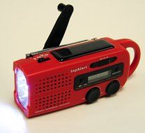 topAlert MD-019 Emergency Solar Hand Crank Weather Alert Radio N6