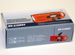 topAlert MD-019 Emergency Solar Hand Crank Weather Alert Radio N8