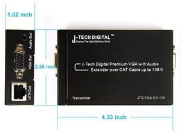 J-Tech Digital(Receiver Only) Hdmi Extender Over Tcp/ip Ethernet/over Single Cat5e/cat6 Cable 1080p with IR Remote... N13