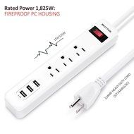 Bestten Multi-Functional Charging Station Tower: 6-Outlet Surge Protector with 4 USB Charging Ports (4.2A Total... N15