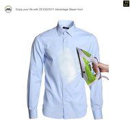 ZZ ES23311 Advantage Steam Iron Motion-Activated 1400-Watt Auto-Off, White/Green N7